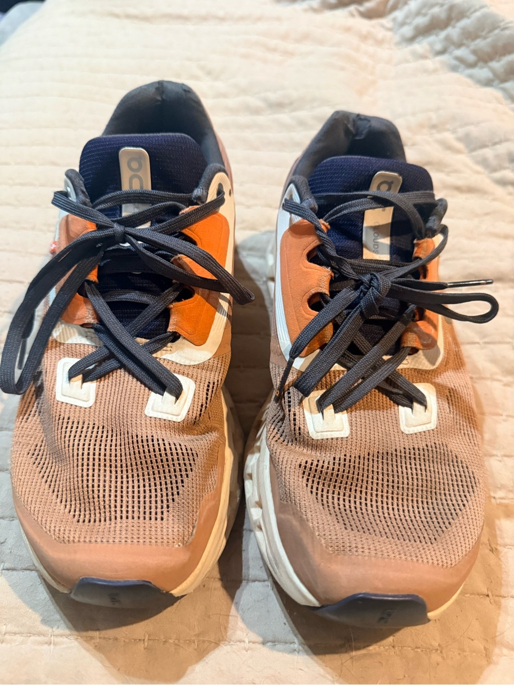 On Running Cloud Stratus Women’s Running Shoes - Orange & Navy
